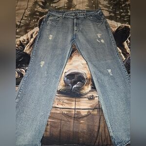 American Exchange Light Blue Distressed Jeans